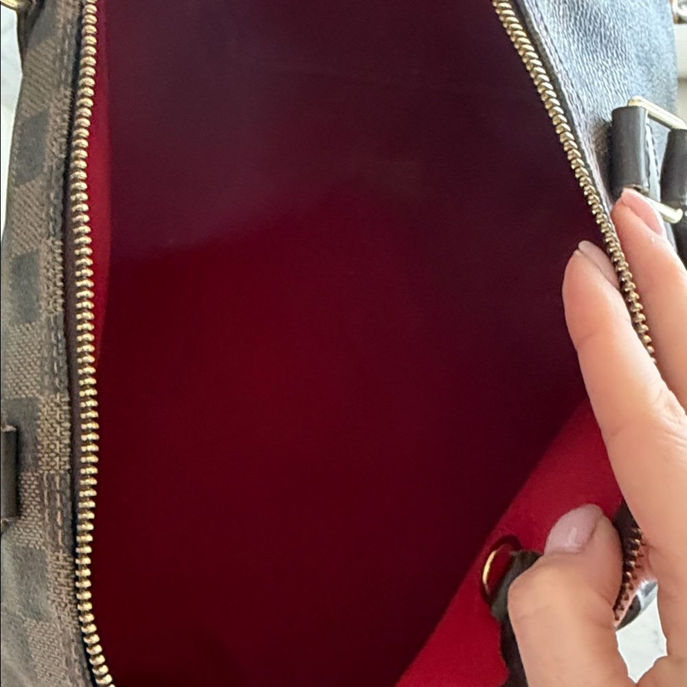 Louis Vuitton Brown Checkered Satchel - Picture 8 of 8